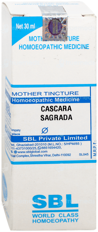 Sbl Cascara Sagrada Q Mother Tincture 30Ml